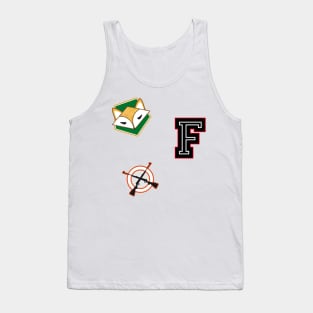 Fox hunting patches Tank Top